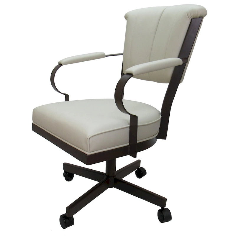 Swivel Metal Caster Chair on Reading Base - 18" High Seat