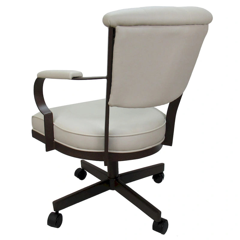 Swivel Metal Caster Chair on Reading Base - 18" High Seat