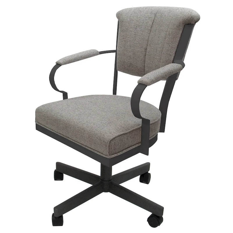 Swivel Metal Caster Chair on Reading Base - 18" High Seat