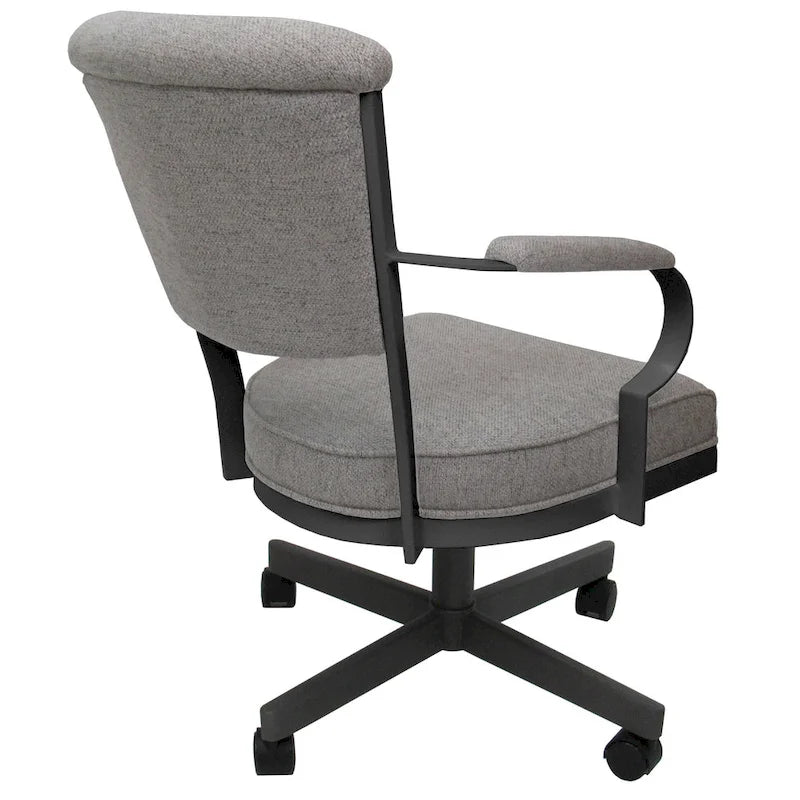 Swivel Metal Caster Chair on Reading Base - 18" High Seat