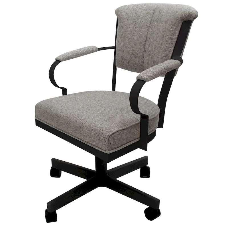 Swivel Metal Caster Chair on Reading Base - 18" High Seat