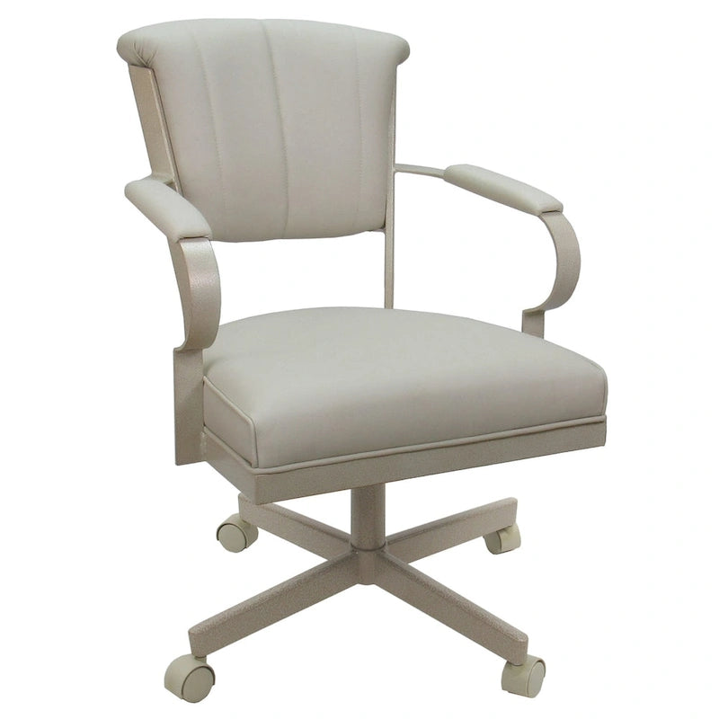 Swivel Metal Caster Chair on Reading Base - 18" High Seat