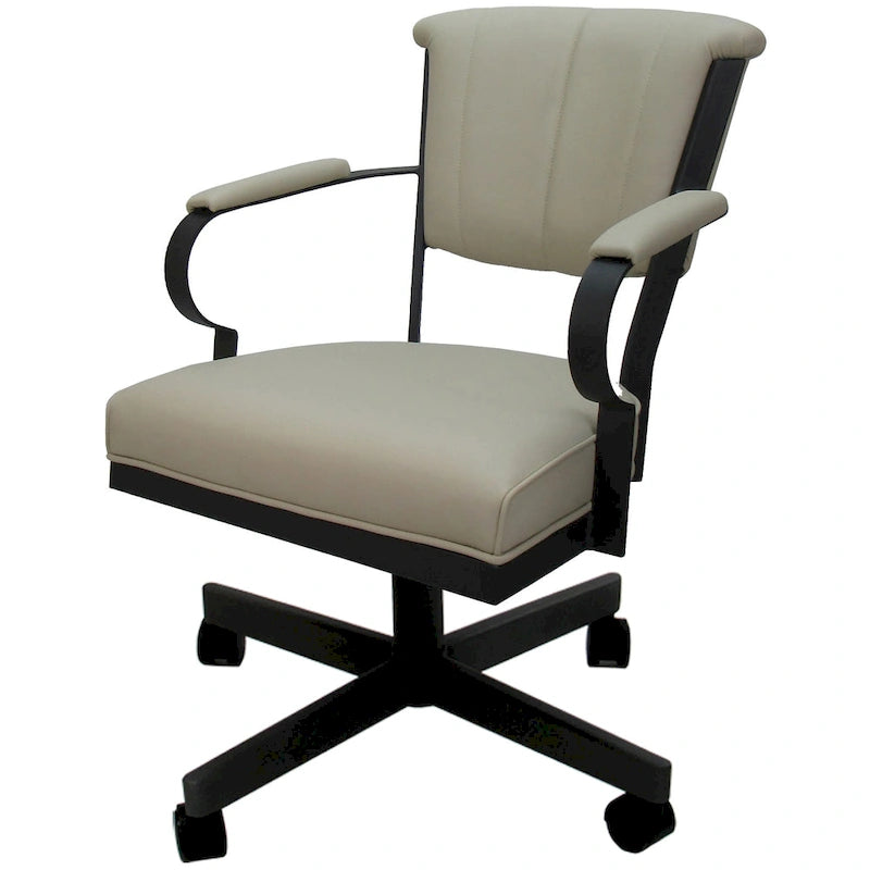 Swivel Metal Caster Chair on Reading Base - 18" High Seat