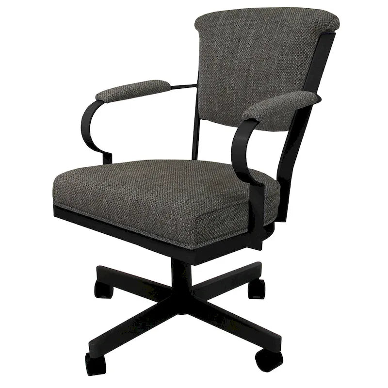 Swivel Metal Caster Chair on Reading Base - 18" High Seat