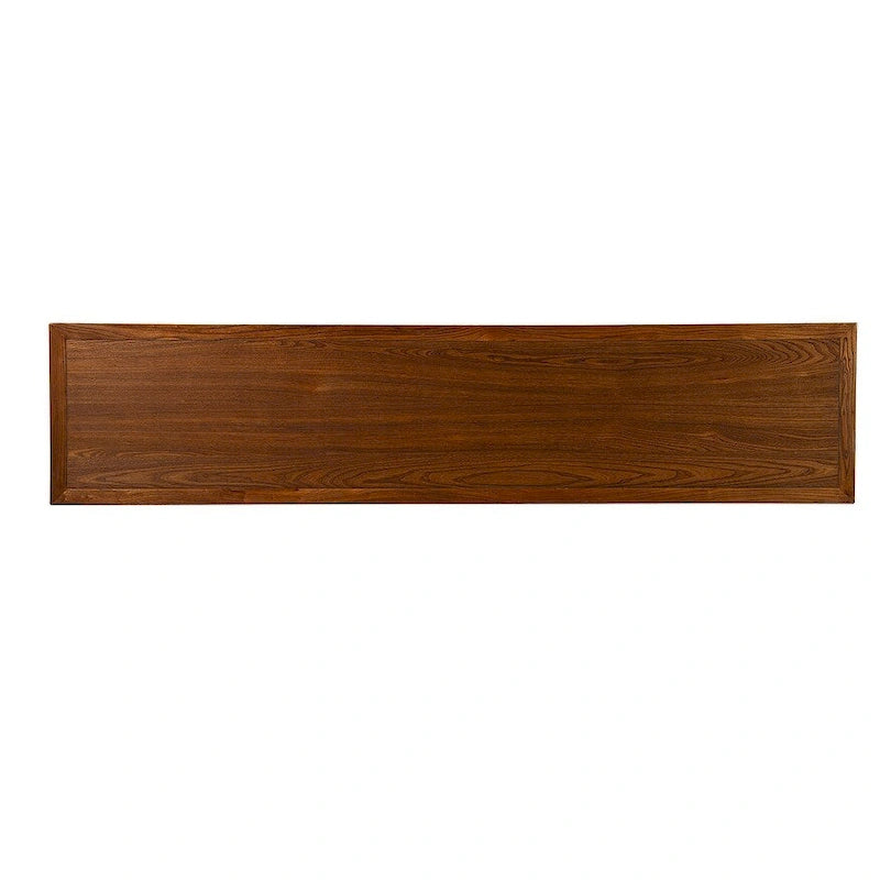4-Door Sideboard Mid-Century Reclaimed Elm Wood Storage Cabinet