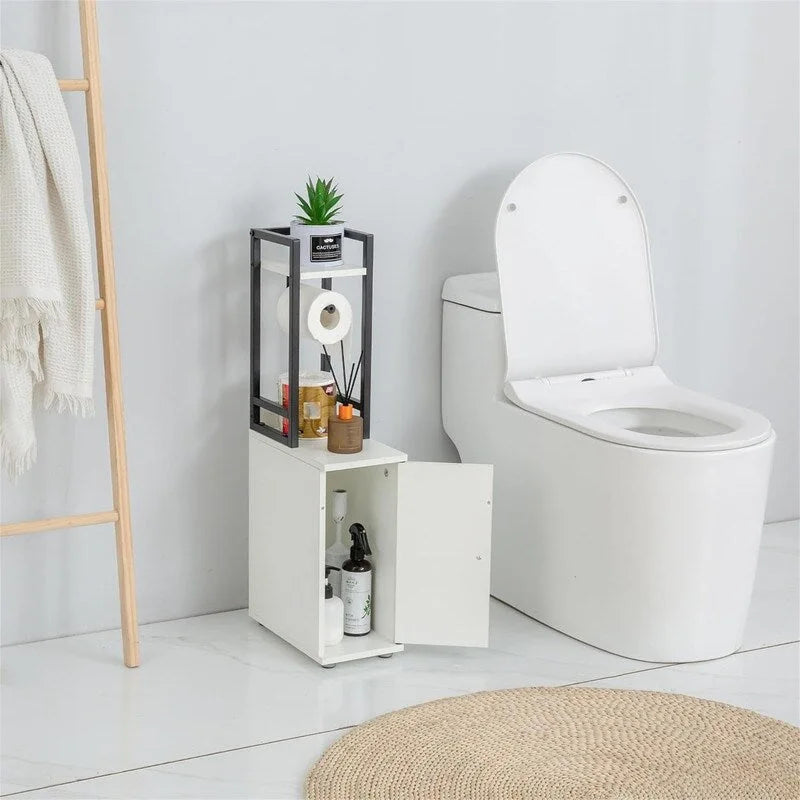 Small Bathroom Storage Cabinet 6.5D x 11.8W x 29.5H Inches