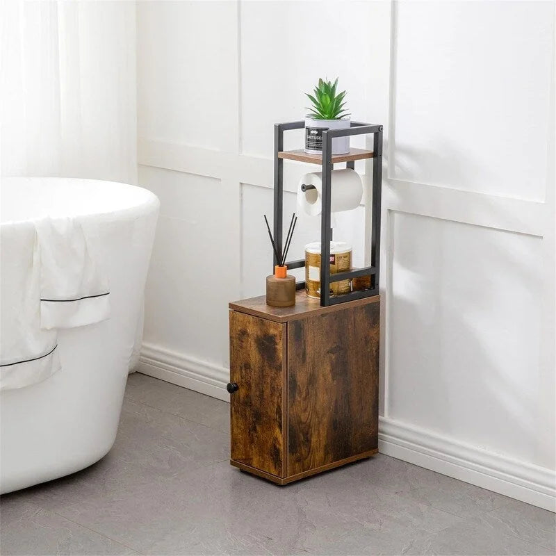 Small Bathroom Storage Cabinet 6.5D x 11.8W x 29.5H Inches