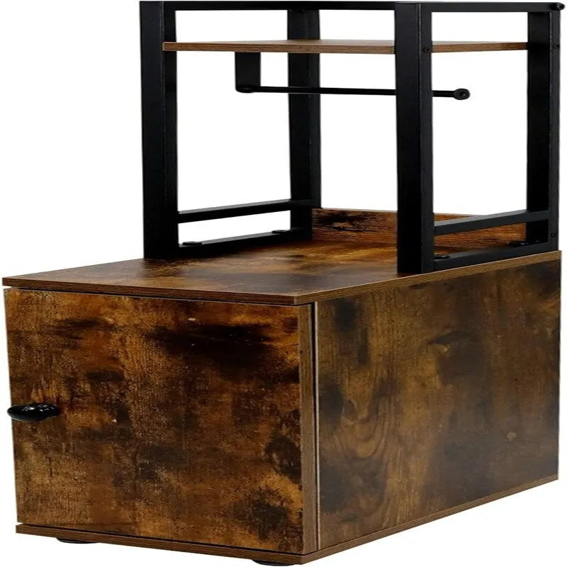 Small Bathroom Storage Cabinet 6.5D x 11.8W x 29.5H Inches
