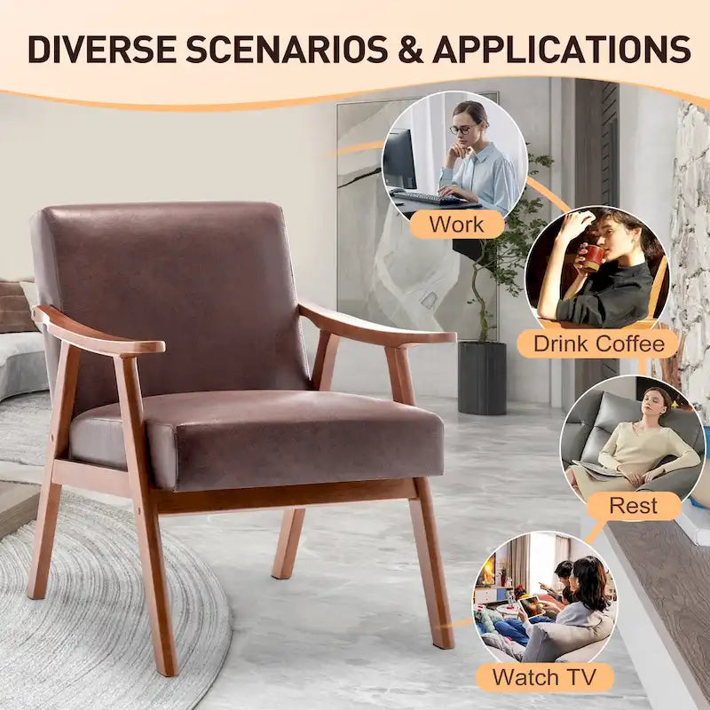 Mid-Century Modern Chair, Living Room Chair